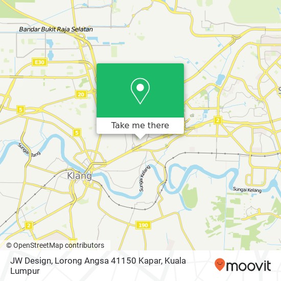 JW Design, Lorong Angsa 41150 Kapar map