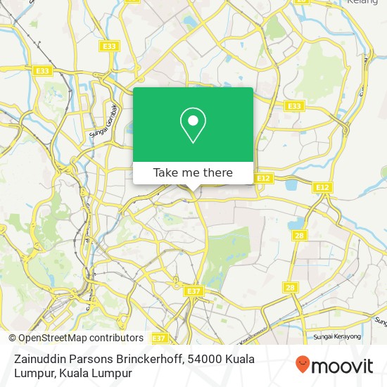 Zainuddin Parsons Brinckerhoff, 54000 Kuala Lumpur map