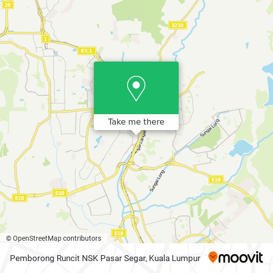 Peta Pemborong Runcit NSK Pasar Segar
