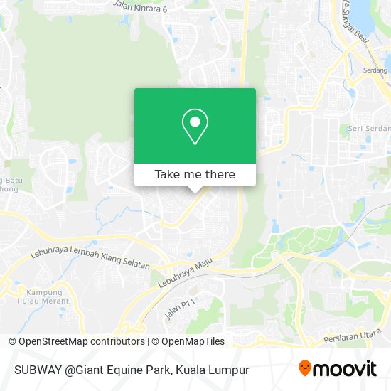 SUBWAY @Giant Equine Park map