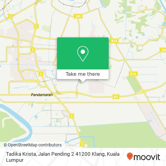 Tadika Krista, Jalan Pending 2 41200 Klang map