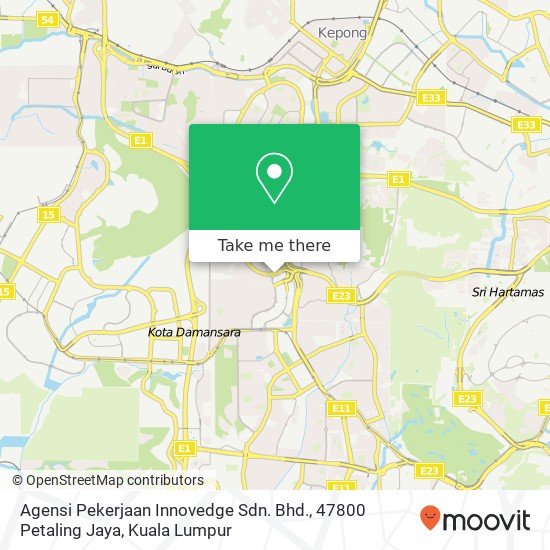 Agensi Pekerjaan Innovedge Sdn. Bhd., 47800 Petaling Jaya map