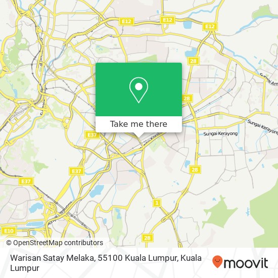 Warisan Satay Melaka, 55100 Kuala Lumpur map