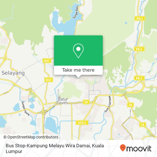 Peta Bus Stop-Kampung Melayu Wira Damai