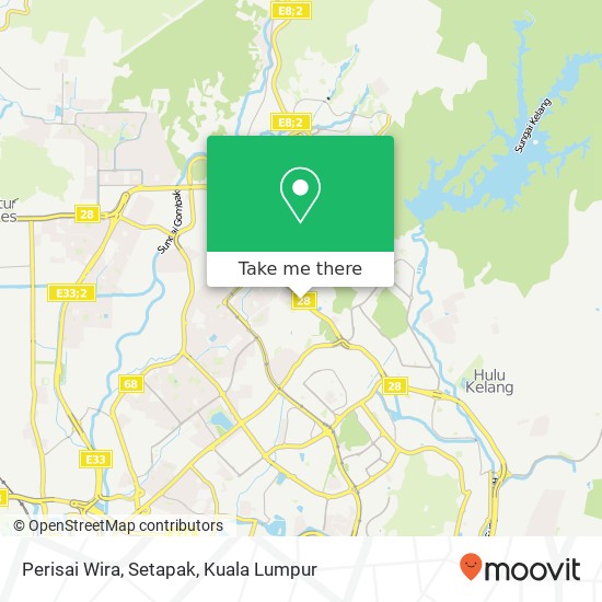 Perisai Wira, Setapak map