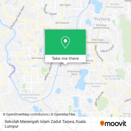 Sekolah Menengah Islam Zadut Taqwa map