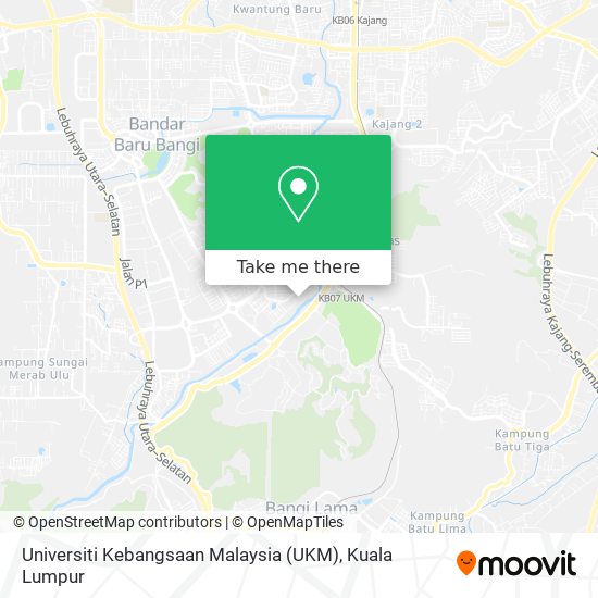 Universiti Kebangsaan Malaysia (UKM) map