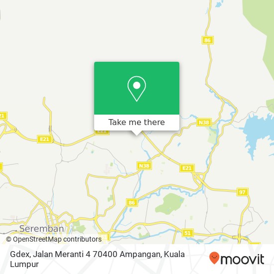 Gdex, Jalan Meranti 4 70400 Ampangan map