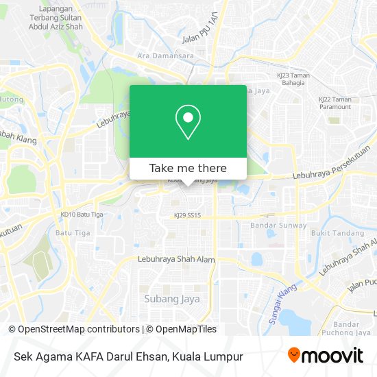 Sek Agama KAFA Darul Ehsan map