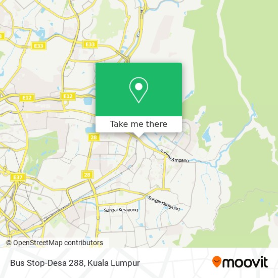 Bus Stop-Desa 288 map
