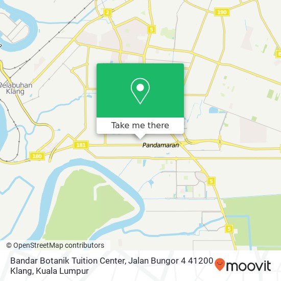 Bandar Botanik Tuition Center, Jalan Bungor 4 41200 Klang map