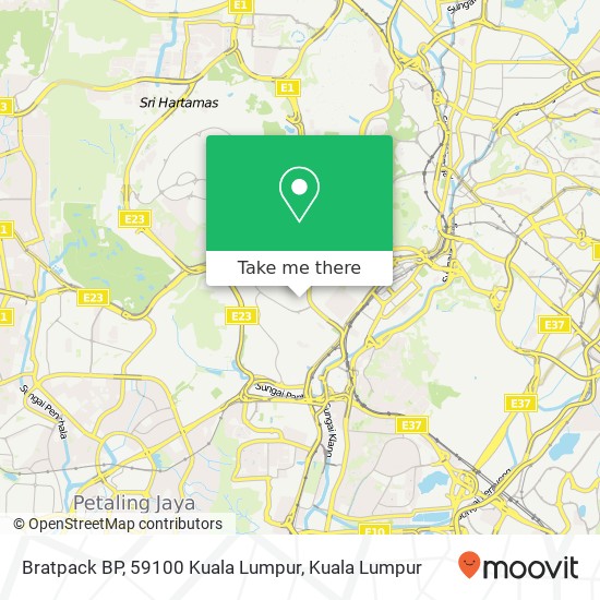 Bratpack BP, 59100 Kuala Lumpur map