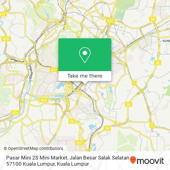 Pasar Mini 2S Mini Market, Jalan Besar Salak Selatan 57100 Kuala Lumpur map