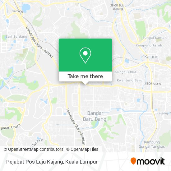 Pejabat Pos Laju Kajang map