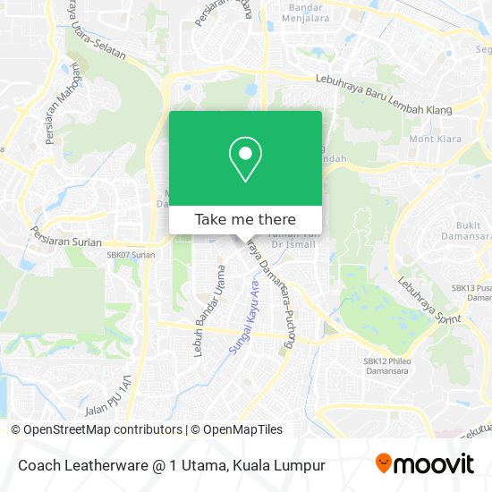 Coach Leatherware @ 1 Utama map