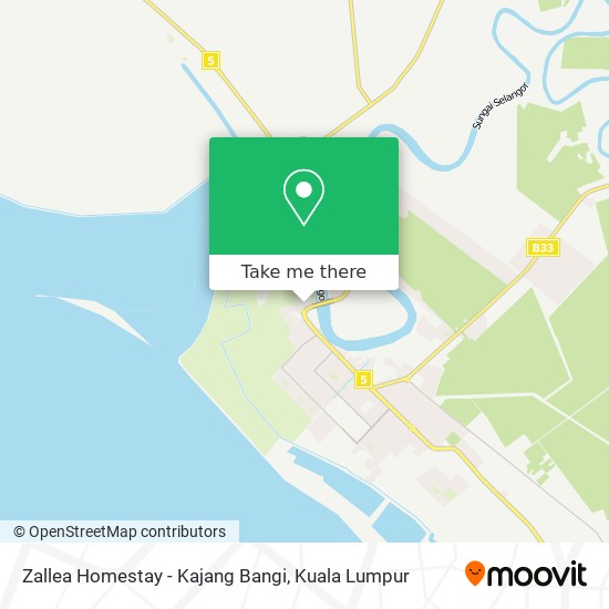 Zallea Homestay - Kajang Bangi map