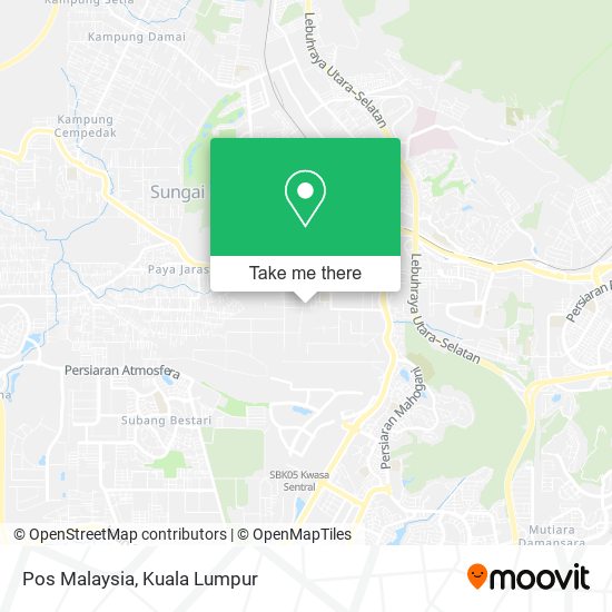 Pos Malaysia map