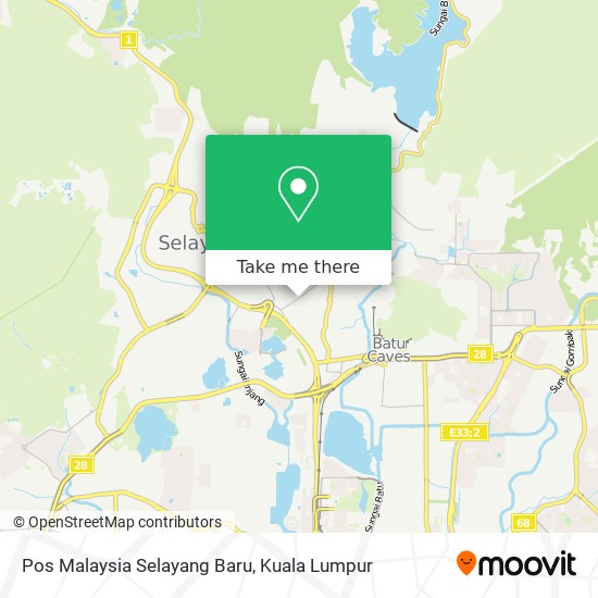 Pos Malaysia Selayang Baru map