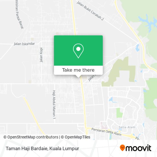 Taman Haji Bardaie map