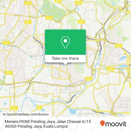 Menara PKNS Petaling Jaya, Jalan Chawan 6 / 15 46000 Petaling Jaya map