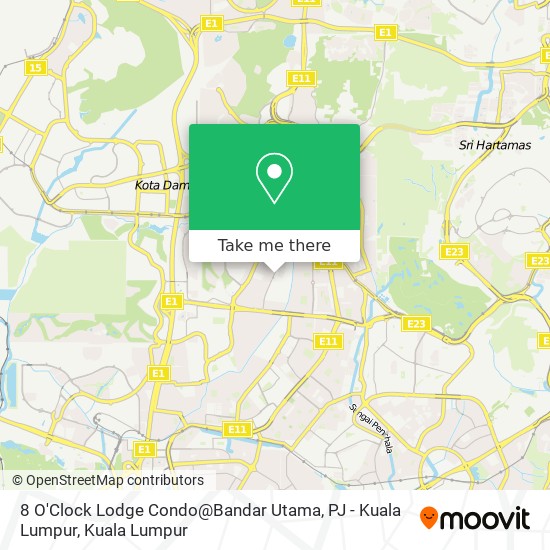 8 O'Clock Lodge Condo@Bandar Utama, PJ - Kuala Lumpur map