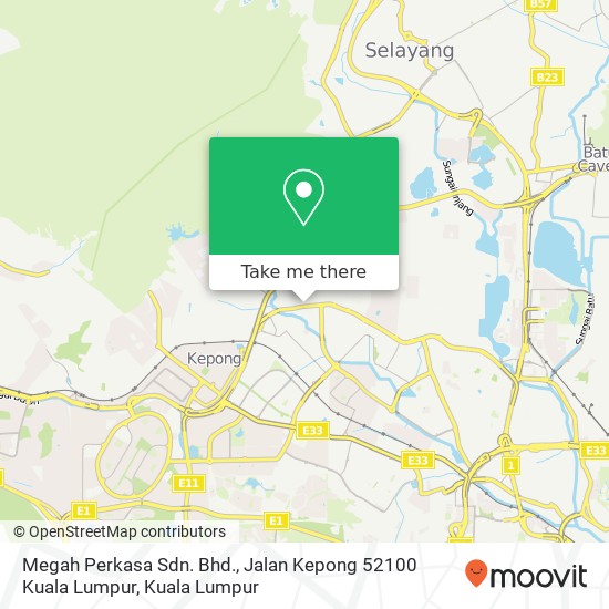 Megah Perkasa Sdn. Bhd., Jalan Kepong 52100 Kuala Lumpur map
