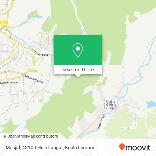 Peta Masjid, 43100 Hulu Langat