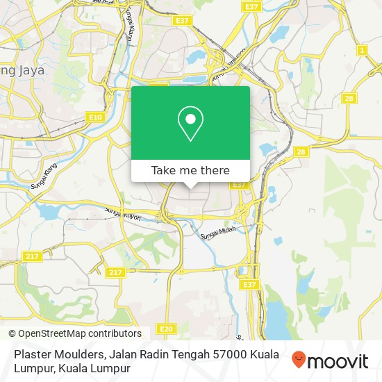 Plaster Moulders, Jalan Radin Tengah 57000 Kuala Lumpur map