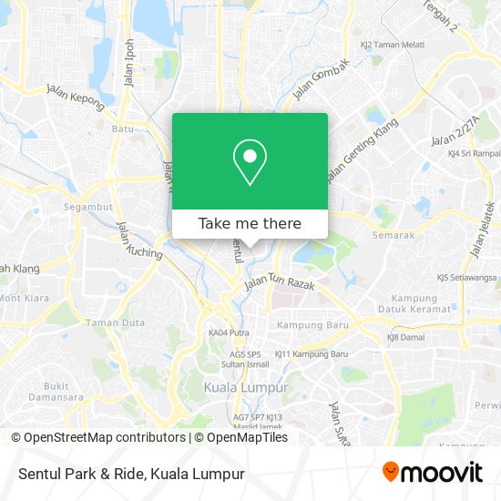 Sentul Park & Ride map