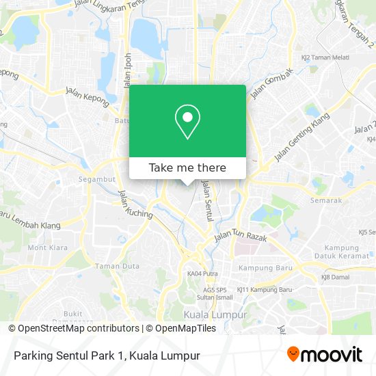 Parking Sentul Park 1 map