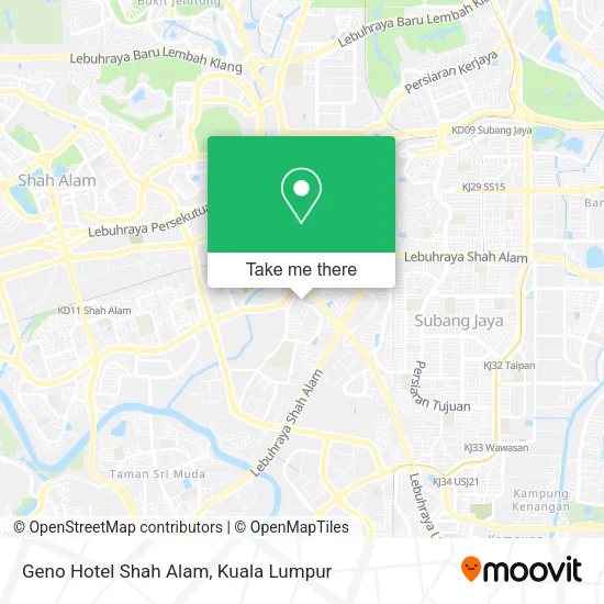 Geno Hotel Shah Alam map