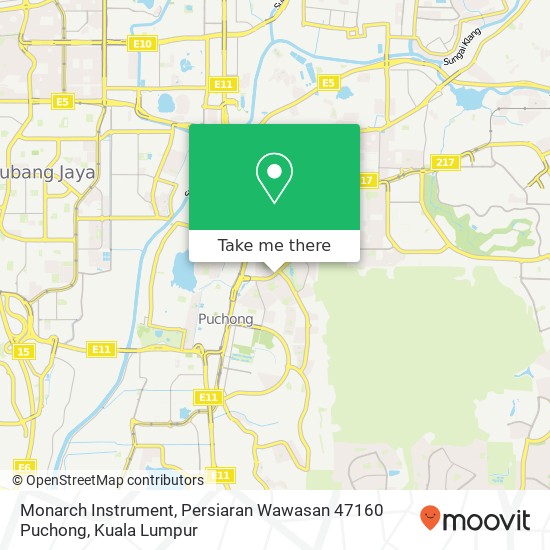 Monarch Instrument, Persiaran Wawasan 47160 Puchong map