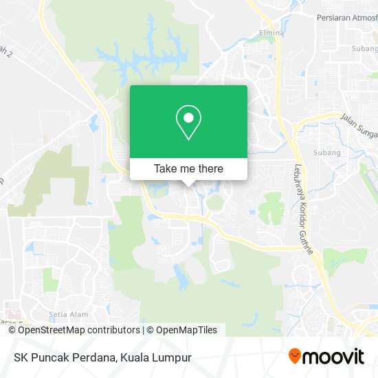 Peta SK Puncak Perdana