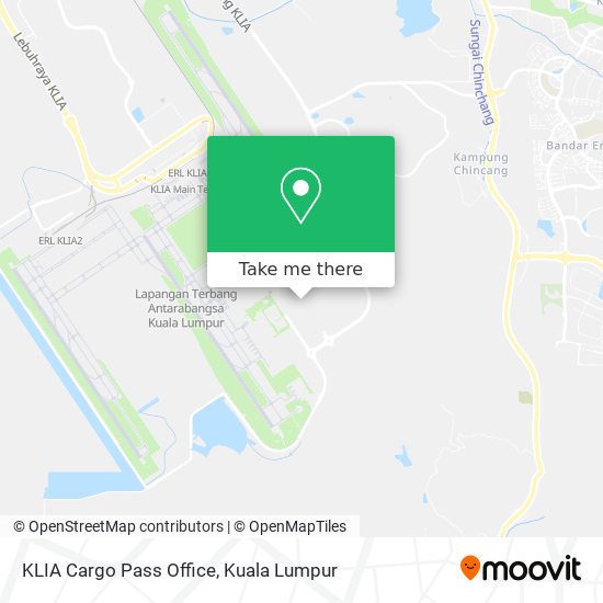 KLIA Cargo Pass Office map