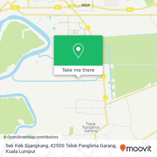 Peta Sek Keb Sijangkang, 42500 Telok Panglima Garang