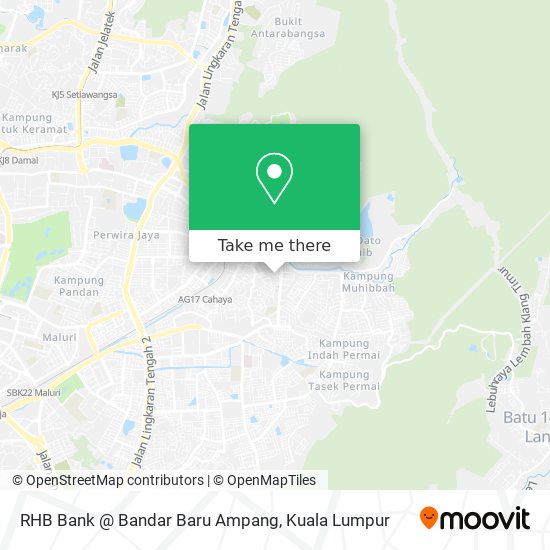 RHB Bank @ Bandar Baru Ampang map