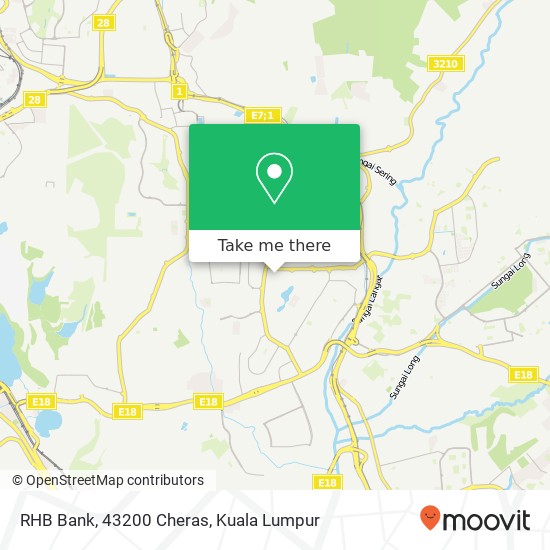 RHB Bank, 43200 Cheras map