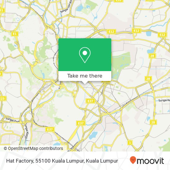 Hat Factory, 55100 Kuala Lumpur map