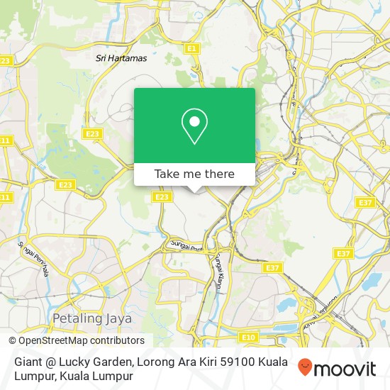 Giant @ Lucky Garden, Lorong Ara Kiri 59100 Kuala Lumpur map
