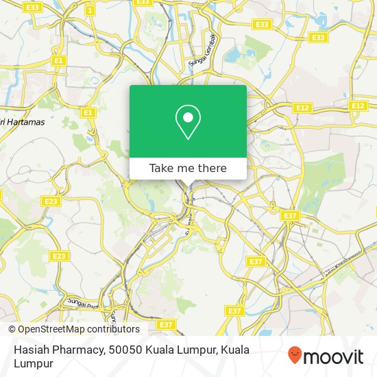 Peta Hasiah Pharmacy, 50050 Kuala Lumpur