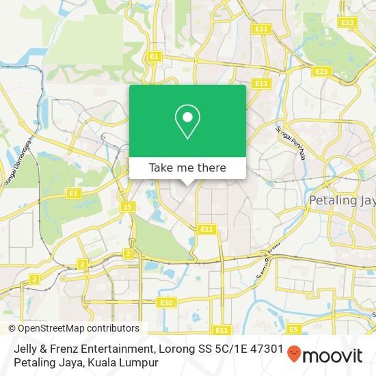 Jelly & Frenz Entertainment, Lorong SS 5C / 1E 47301 Petaling Jaya map