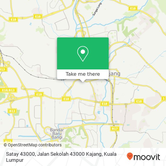 Satay 43000, Jalan Sekolah 43000 Kajang map