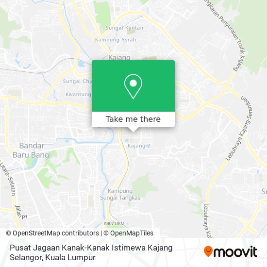 Pusat Jagaan Kanak-Kanak Istimewa Kajang Selangor map