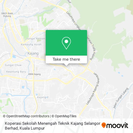 Peta Koperasi Sekolah Menengah Teknik Kajang Selangor Berhad