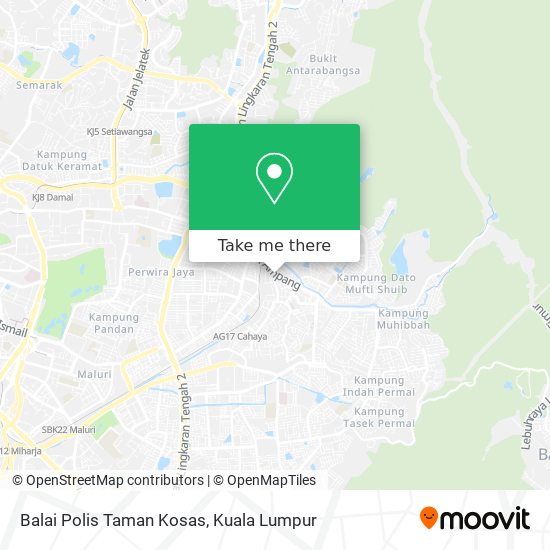 Balai Polis Taman Kosas map