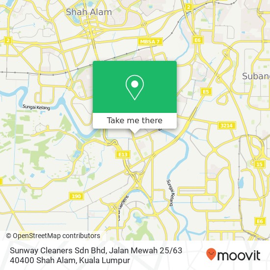 Sunway Cleaners Sdn Bhd, Jalan Mewah 25 / 63 40400 Shah Alam map