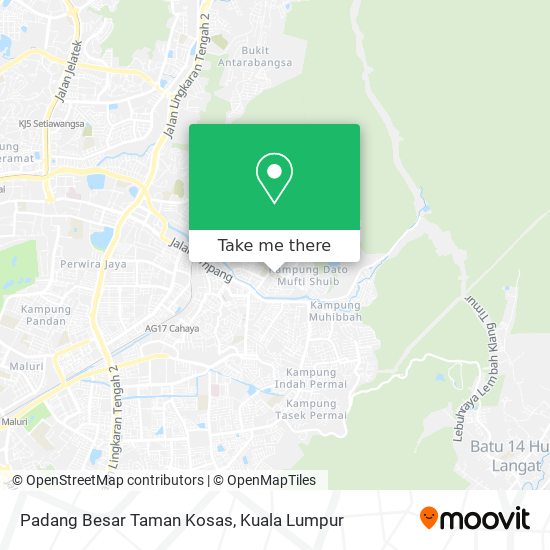 Padang Besar Taman Kosas map