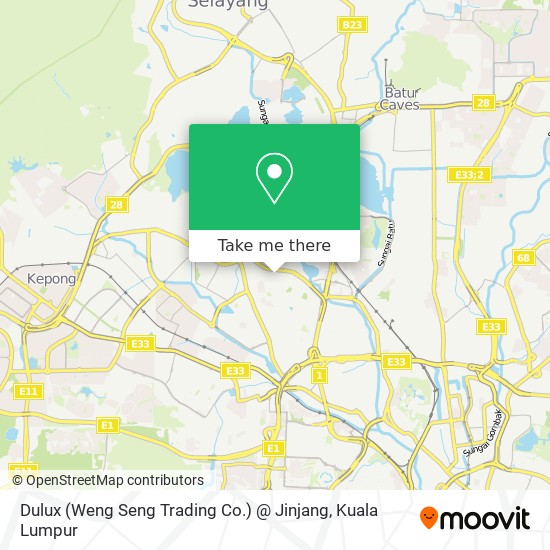 Dulux (Weng Seng Trading Co.) @ Jinjang map