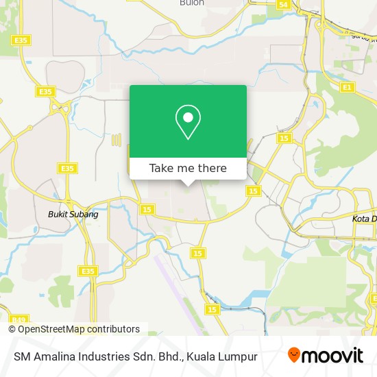 Peta SM Amalina Industries Sdn. Bhd.