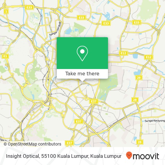 Insight Optical, 55100 Kuala Lumpur map